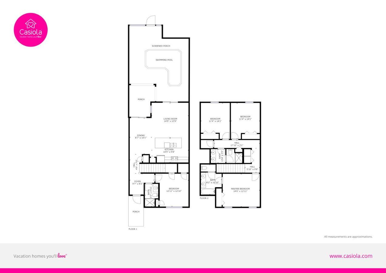 Modern Townhome Wprivate Pool Free Water Park كيسيمي المظهر الخارجي الصورة